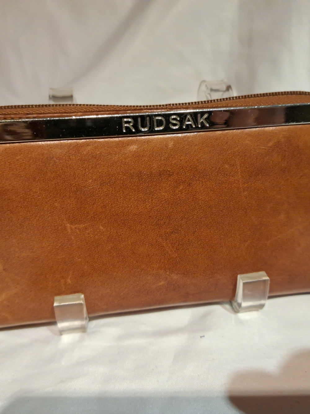 Rudsak Tan Leather Wallet with Silver Trim
